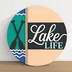 Lake Life - Beautiful Wooden Decoration